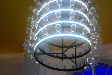 Brasserie La Rotonde - Paris 19 - Lustre sur-mesure
