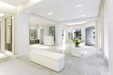 Amenagement boutique luxe parfum, Paris