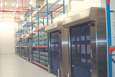 Site de production pharmaceutique : chambres froides