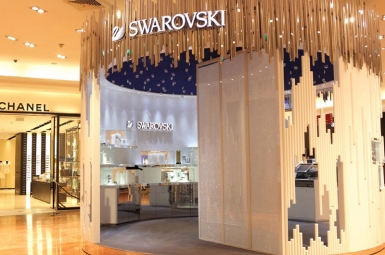SWAROVSKI France - Boutique éphémère, Noël 2012 - Galeries Lafayette Paris